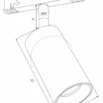 Systemy Szynowe → Magnetyczne → Oprawy → Maxlight M0031N Magnetic Reflektor 9,4W On/Off