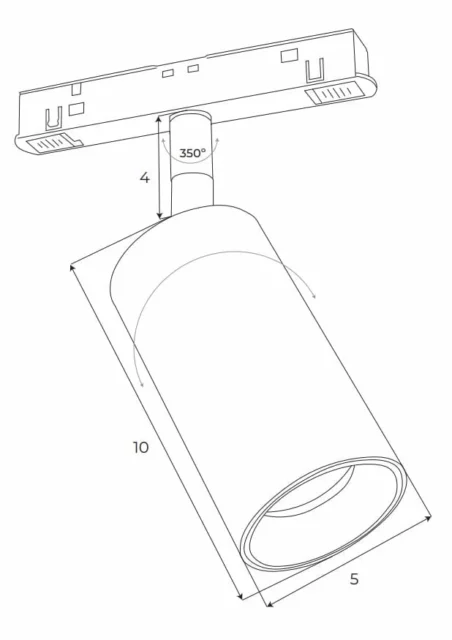 Systemy Szynowe → Magnetyczne → Oprawy → Maxlight M0031Z Magnetic Reflektor 9,4W Zigbee