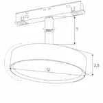 Systemy Szynowe → Magnetyczne → Oprawy → Maxlight M0042N Magnetic Spotlight 12W On/Off