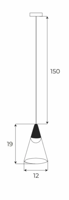 Systemy Szynowe → Magnetyczne → Oprawy → Maxlight M0043Z Magnetic Klosz Wiszący Zigbee