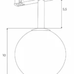 Systemy Szynowe → Magnetyczne → Oprawy → Maxlight M0044Z Magnetic Kula Sztywna Zigbee