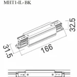 Systemy Szynowe → Systemy Szynowe 3-Fazowe → Akcesoria → Maxlight MHT1-I-BK Łącznik wewnętrzny