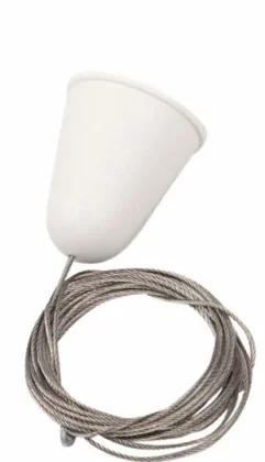 Systemy Szynowe → Systemy Szynowe 3-Fazowe → Akcesoria → Maxlight MHT1-P50-WH Zawiesie linkowe 5m z regulacją bez uchwytu
