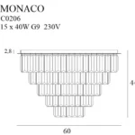Deckenleuchten → Maxlight C0206 Monaco 60cm