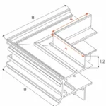 Sínrendszerek → Mágneses → Kiegészítők → Maxlight MT0027 Magnetic Magnetic Wall-ceiling corner for recessed track MT0023/MT0024