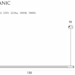 Lampy wiszące → Maxlight P0360 Organic Horizon 150cm