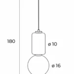 Lampy wiszące → Maxlight P0468 Akiko