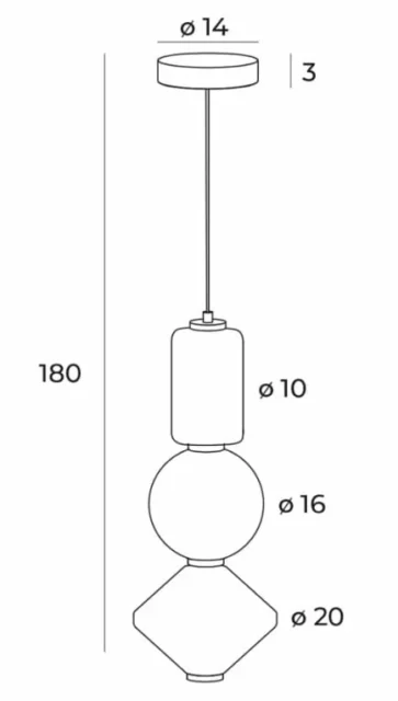 Lampy wiszące → Maxlight P0468 Akiko