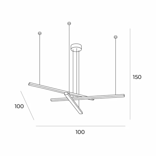 Viseće lampe → Maxlight P0474D Trio III