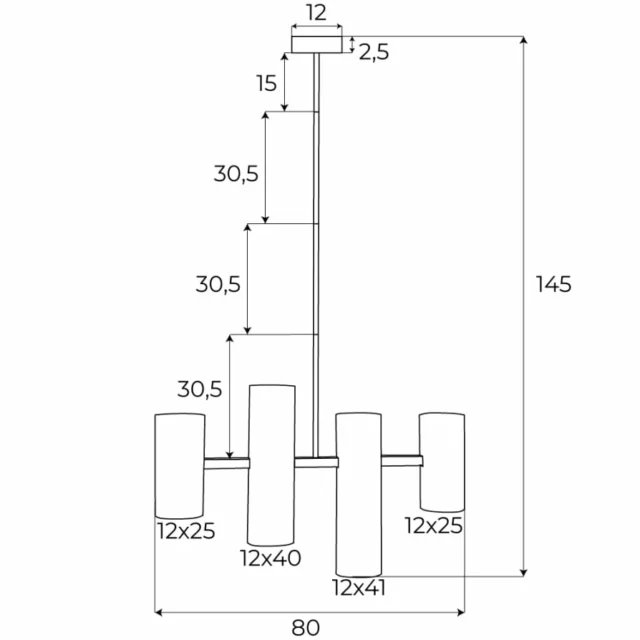 Pendelarmaturer → Maxlight P0501 Laxer
