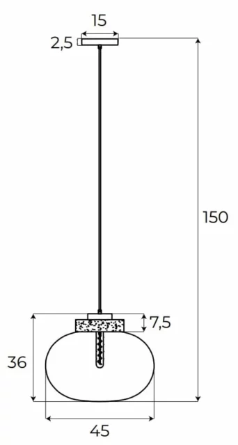 Viseće lampe → Maxlight P0515 Moonstone
