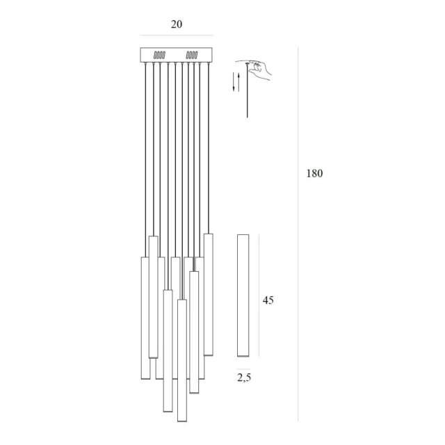 Pendelleuchten → Maxlight P0524D Organic