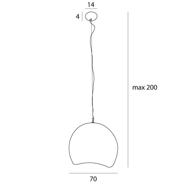 Pendant lamps → Maxlight P0534 Pierre 70cm