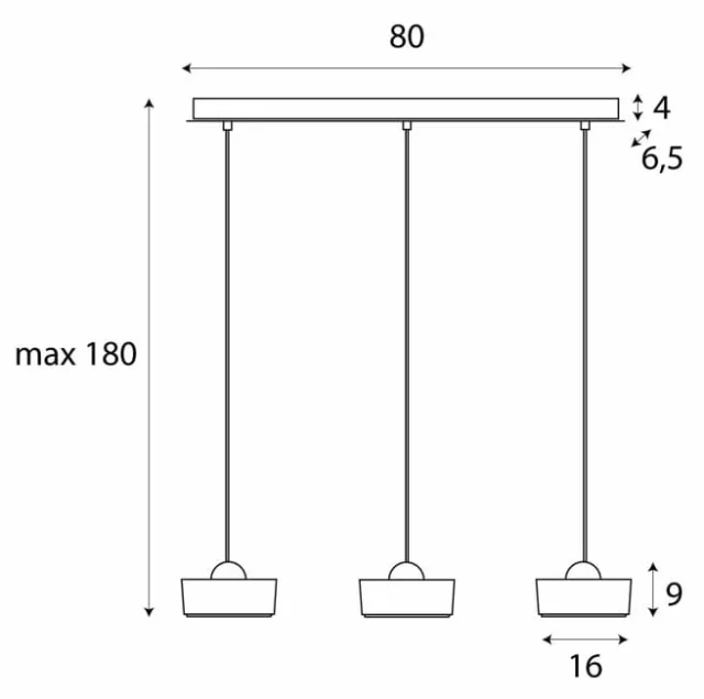 Pendelarmaturer → Maxlight P0545 Lipari III