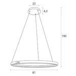 Pendelarmaturer → Maxlight P0557 Qled with remote