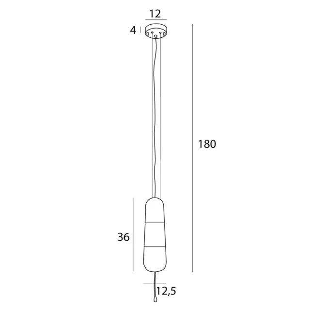 Lampy wiszące → Maxlight P0590 Mauri
