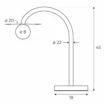 Настільні лампи → Maxlight T0059 Enigma