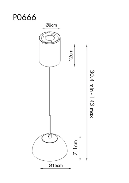 Pendelarmaturer → Maxlight P0666 Cuccina