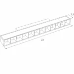 Systemy Szynowe → Magnetyczne → Oprawy → Maxlight M0026Z Magnetic Raster 23cm Zigbee