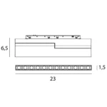 Systemy Szynowe → Micro11 → Oprawy → Maxlight N0005Z Micro11 Raster łamany  Zigbee
