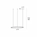 Viseće lampe → Maxlight P0662d Cayenne 80cm