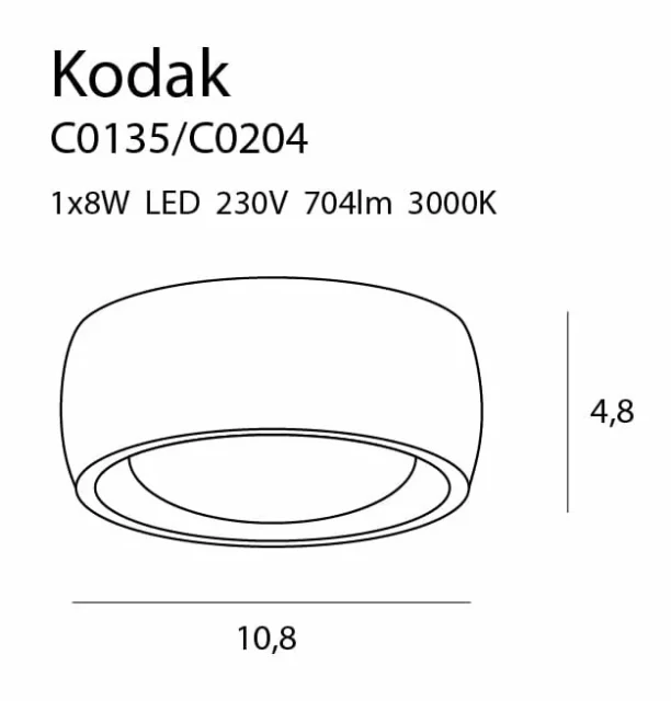 Стельові світильники → Maxlight C0204 Kodak II IP44