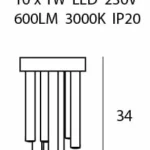 Ceiling lights → Maxlight C0197D Organic 20cm