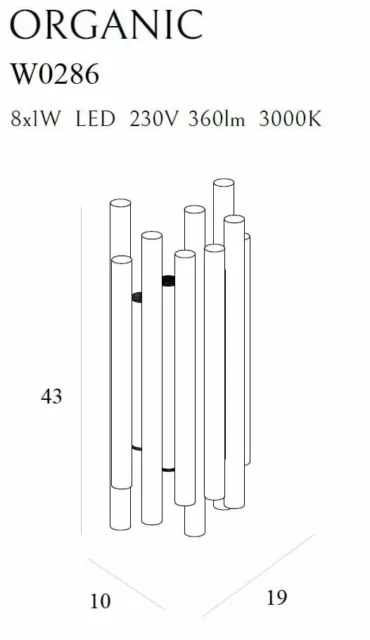 Wall lamps → Maxlight W0286 Organic