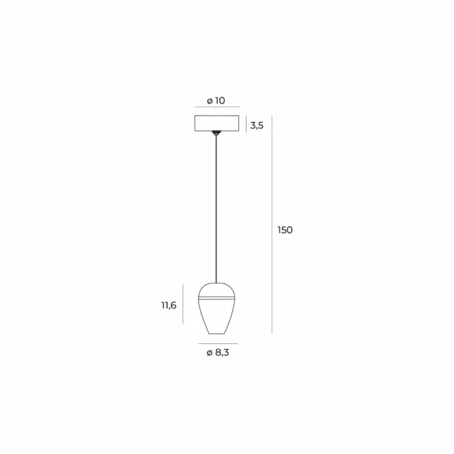 Lampy wiszące → Maxlight P0471 Cometshine