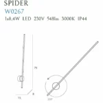 Wandleuchten → Maxlight W0267 Spider