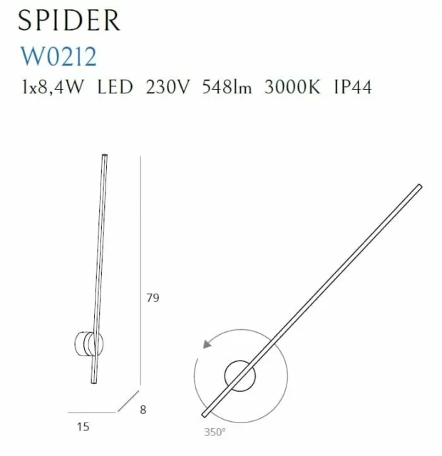 Kinkiety → Maxlight W0212 Spider