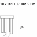 Ceiling lights → Maxlight C0117D Organic 20cm