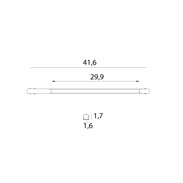 Systemy Szynowe → Magnetyczne → Oprawy → Maxlight M0050Z Magnetic Linia płaska 42cm Zigbee