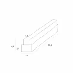 Skensystem → Magnetisk → Tillbehör → Maxlight MA0032 Magnetic 300W track-mounted power supply