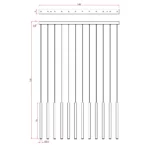 Lampy wiszące → Maxlight P0671 Metalic 12