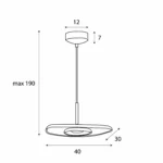 Lampy wiszące → Maxlight P0560 Deux