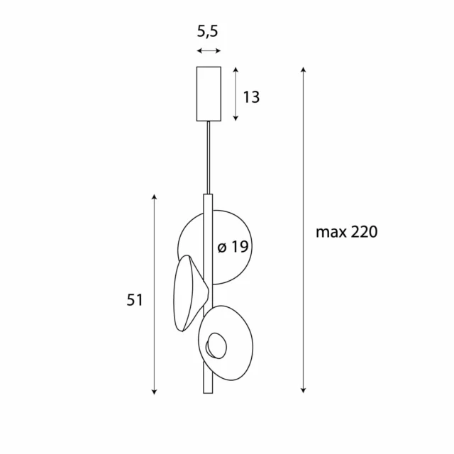 Pendelarmaturer → Maxlight P0564 Puro