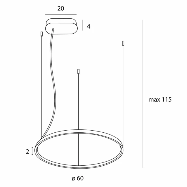 Pendant lamps → Maxlight P0656 Visual Ver 24W