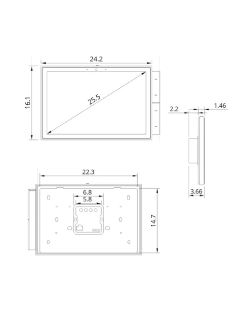 Skensystem → Magnetisk → Tillbehör → Maxlight MA0035 Magnetic Control panel Zigbee/Tuya