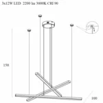 Viseće lampe → Maxlight P0426D Trio III