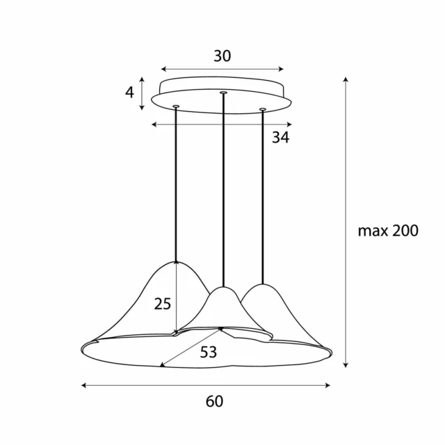 Pendelarmaturer → Maxlight P0565 Bellmond