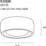 Ceiling lights → Maxlight C0135 Kodak II IP44