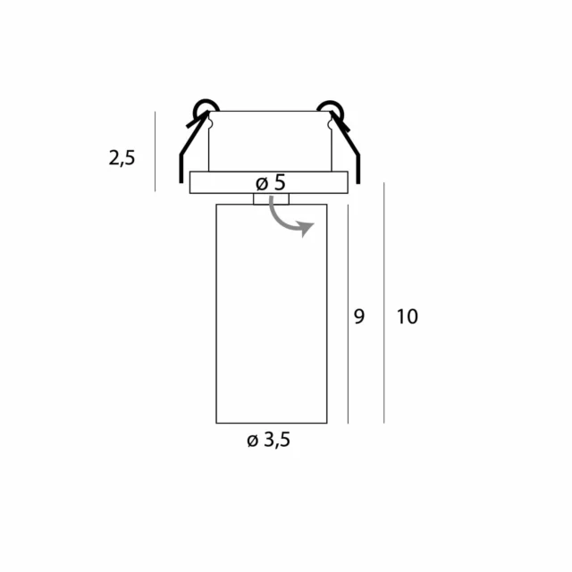 Technische Beleuchtung → Einbauleuchten → Maxlight H0124 Halo C