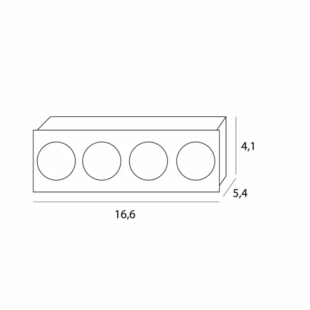 Oświetlenie Techniczne → Wpuszczane → Maxlight HM180 4L Modular moduł led 12W