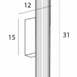 Fali lámpák → Maxlight W0364 Fayette 31cm