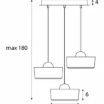 Pendelarmaturer → Maxlight P0543 Lipari III