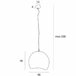 Pendant lamps → Maxlight P0533 Pierre 48cm