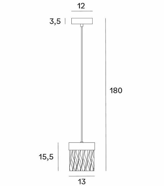 Pendelarmaturer → Maxlight P0574D Vetro