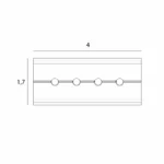 Skensystem → Micro11 → Tillbehör → MAXLIGHT NA0013 Micro11 Mechanical connection for flush‑mounted tracks