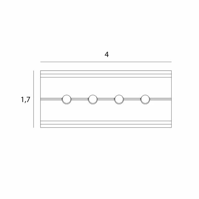 Skensystem → Micro11 → Tillbehör → MAXLIGHT NA0013 Micro11 Mechanical connection for flush‑mounted tracks